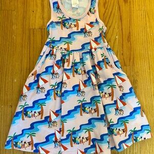 Sleeveless cotton Bluey dress for toddlers